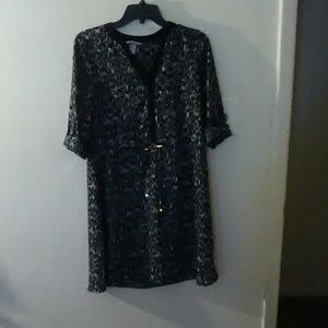 Black and white dress